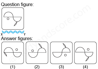 Non verbal reasoning, water images practice questions with detailed solutions, water images question and answers with explanations, Non-verbal series, water images tips and tricks, practice tests for competitive exams, Free water images practice questions